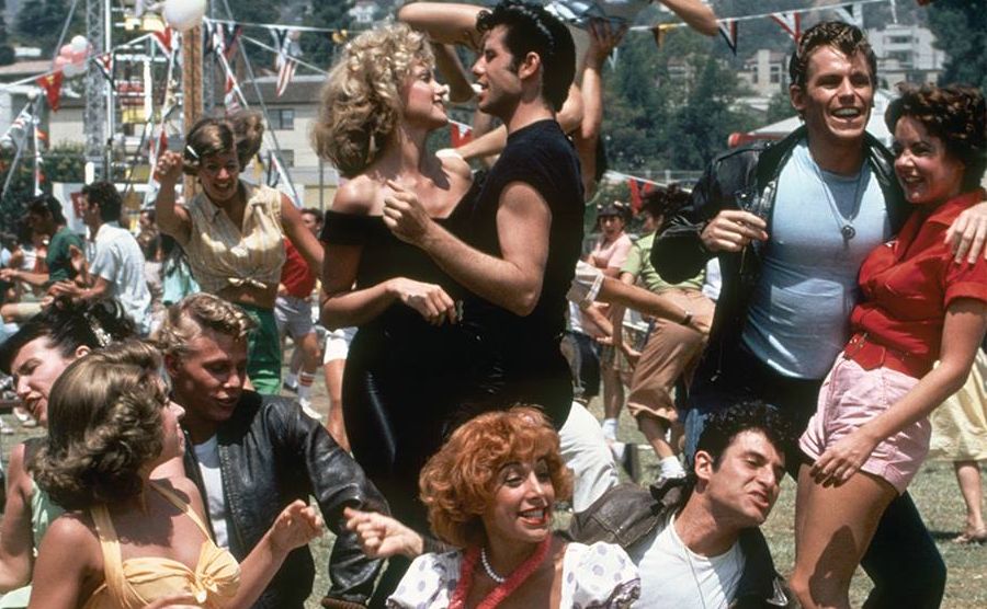 Risultati immagini per foto film grease danny che balla con sandy